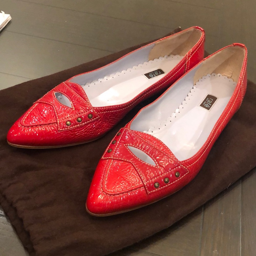 rafe red shoes size 40